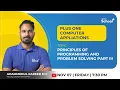1 Computer Application Principles of Programming and Problem Solving Part III