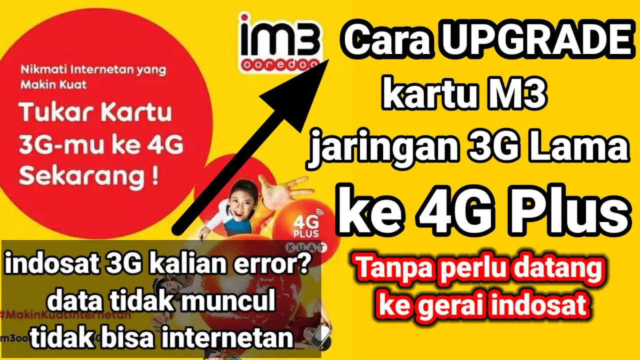 Cara Upgrade Kartu 3 Yang Masih 3G ke 4G : Cara Terbaru