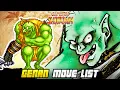GENAN SHIRANUI MOVE LIST - Samurai Shodown 1 SAMSHO 1993