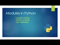 Modules in Python Random and statistics module term-2 Class - 11th CBSE Computer Science