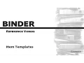 Binder Item Templates