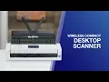 Brother ADS-1700W Wireless Compact Portable Desktop Scanner with 2 8 Color Touchscreen Display