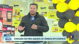Comércio de Chapecó registra alta nas vendas com chegada do frio