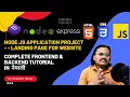 Node Js Project Setup using NPM Express Bootstrap 5 HTML CSS JavaScript EJS for Beginners