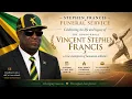 The funeral Service of Honourable Vincent Stephen Francis A true champion of Jamaican athletics