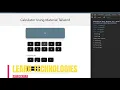 Calculator Using Material Tailwind And Its Installation Material Tailwind Using For UI React-Js