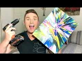 ACRYLIC SPIN ART USING A DRILL How to create acrylic spin art using a drill to spin colorful paint