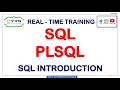 Session - 2 SQL PLSQL Real-time training SQL Introduction 16-07-22