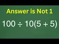 Only 1 in 5 Can Solve This Can You
