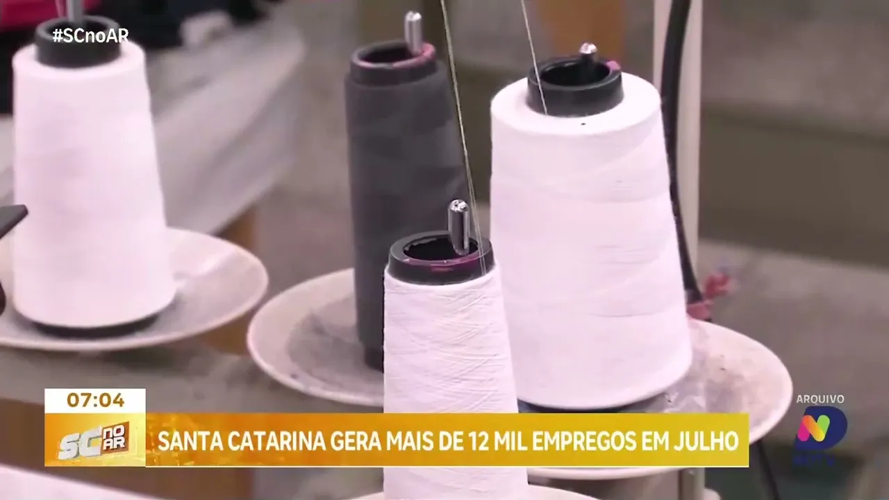 Santa Catarina gera mais de 12 mil empregos formais em julho