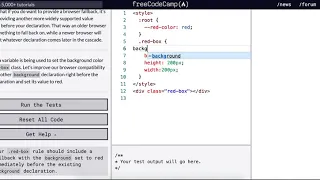 Basic CSS Improve Compatibility with Browser Fallbacks free code camp