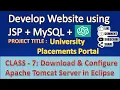 Class - 7 Download Configure Apache Tomcat Server in Eclipse Run JSP Projects Easily Part 6