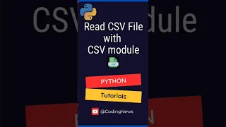 Read CSV file with CSV module in Python Read CSV Python for Beginners