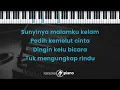Mungkir Bahagia - Hazami | KARAOKE PIANO