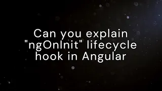 The ngOnInit Lifecycle Hook in Angular When and Why to Use ngOnInit