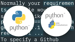 How to state in requirements txt a direct github source
