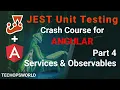Services HttpClient Observables JEST Unit Testing tutorial for Angular part 4 Techopsworld