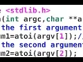 Short lecture 2 Simple C program - command line arguments