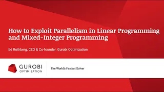 How to Exploit Parallelism in Linear Programming and Mixed-Integer Programming