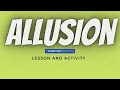 What is an Allusion Lesson and Activity