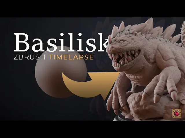 Basilisk DnD Behemoth - with Free Monsters Series Pdf - D&D RPG Tabletop and Wargaming Miniature video thumbnail
