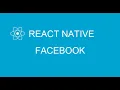 1 Facebook login logout in React Native