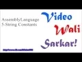 Assembly Language Tutorial Urdu Hindi No 5 - String Constants