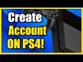 How to Create a NEW Account ON PS4 Sign into PSN PS4 Tutorial