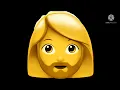 Woman with beard emoji emo glowup