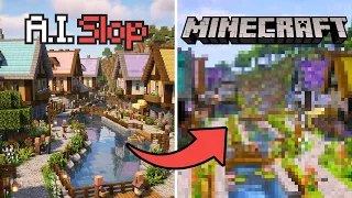 I Turned AI Minecraft Builds Into REAL Builds
