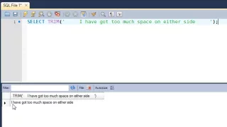 SQL Tutorial - 40 The TRIM Function