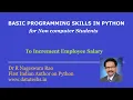 Free Python course - Python program to increment employee salary