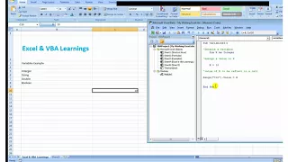 How to use VBA Variables - String Integer Double Boolean