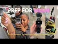 Miami prep vlog hair appt shopping travel essentials DIY lashes I got a new camera