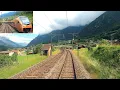 ★ 4K 🇨🇭 Bellinzona - Göschenen - Arth-Goldau Gotthardbahn cab ride, Switzerland [06.2022]