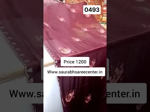 🔥New Design Saree Shorts 💖Saurabh Sarees New Designs💃₹ 1200 ✅ 26/10/2026 #paithani #saree #shorts
