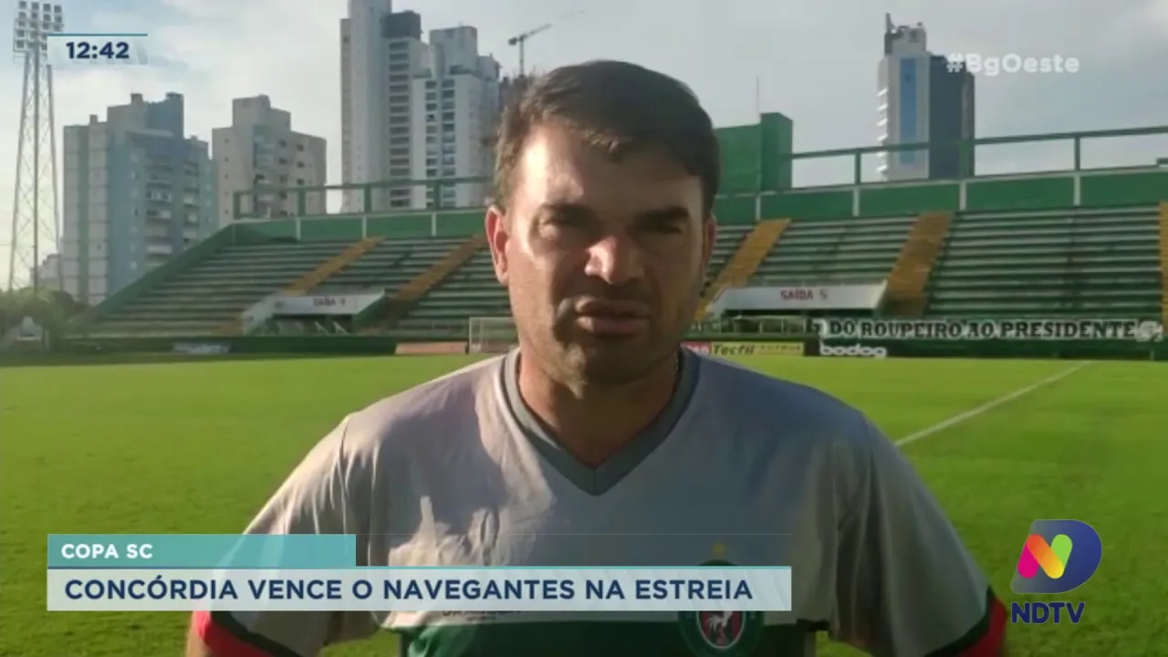 Esporte: Concórdia vence o Navegantes na estreia da Copa SC