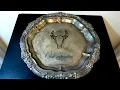 Vintage F B Rogers Sterling Silver Tea Serving Tray - Restoration