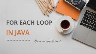 For Each Loop in Java Explained in tamil
