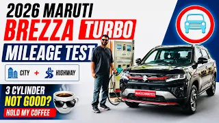 2026 Maruti Brezza Turbo Boosterjet Mileage Test - No. 1 Again?
