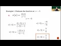GENERAL MATH SHS TOPIC 2 Evaluating Functions