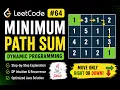 LeetCode 64 Minimum Path Sum Dynamic Programming Java Solution