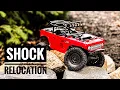 SCX24 Free Mod Shock Placement for MORE FLEX Is it a good idea