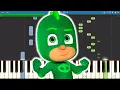 Lagu PJ Masks Song - Mighty Little Gecko - Piano Tutorial
