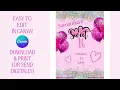 Sweet 16 birt ay party invite 16th birt ay invite pink sweet 16 party sweet 16 pink invite