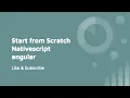 Nativescript Create new project