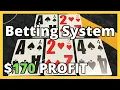 HOW TO WIN 170 With This Blackjack Betting Strategy