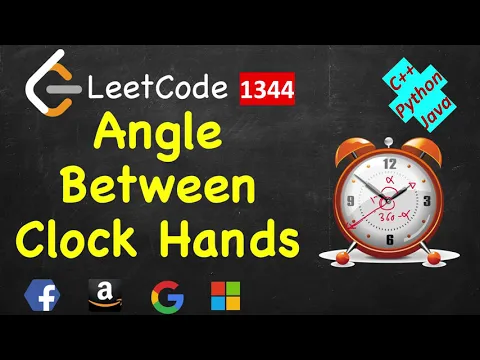 Angle Between Hands of a Clock | LeetCode 1344 | C++, Java, Python - YouTube thumbnail