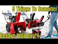 Buying A Snow Blower 5 Things to Consider when Choosing Snow Blower