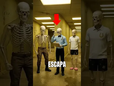 Quem escapa dos backrooms primeiro? Cara forte vs. Inteligente vs. Cara sortudo! #shorts